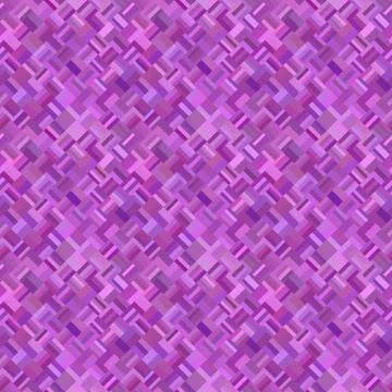 Purple geometric diagonal rectangle mosaic pattern background Stock Illustration