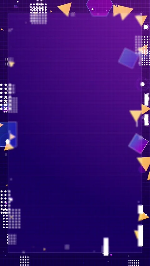 Purple geometric frame blurred rectangular panel, grid texture, white dots, oran Stock Footage 340577627