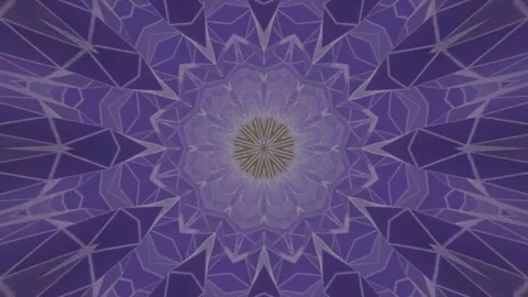 Purple geometric mandala kaleidoscope pattern motion a complex that rotates Vidéo 336036840