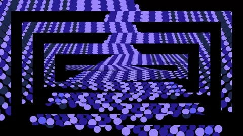 Purple Geometric Pattern Moving Forward. Stock Footage 329928957