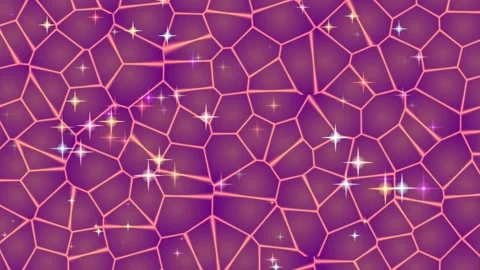Purple Geometric Pattern with Sparkling Lights. Stock Footage 329928996