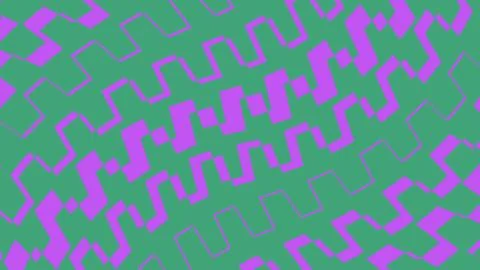 Purple geometric zigzag pattern on a teal green background Stock Illustration