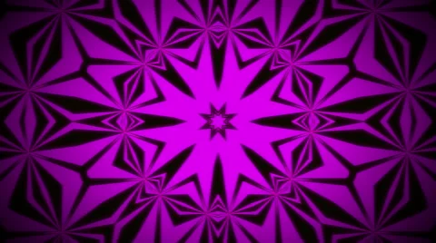 Purple Geometrycal Flower Background Stock Footage 64732448