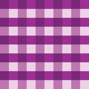 Purple gingham tablecloth seamless vector background pattern design Illustrazione stock
