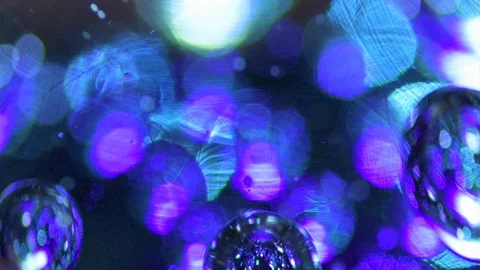 Purple Glass Bubbles Abstract Light Stock Footage 106031295