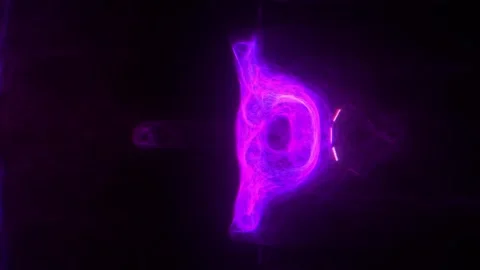 Purple Glitch Tunnel VJ Loop Video stock 326735013