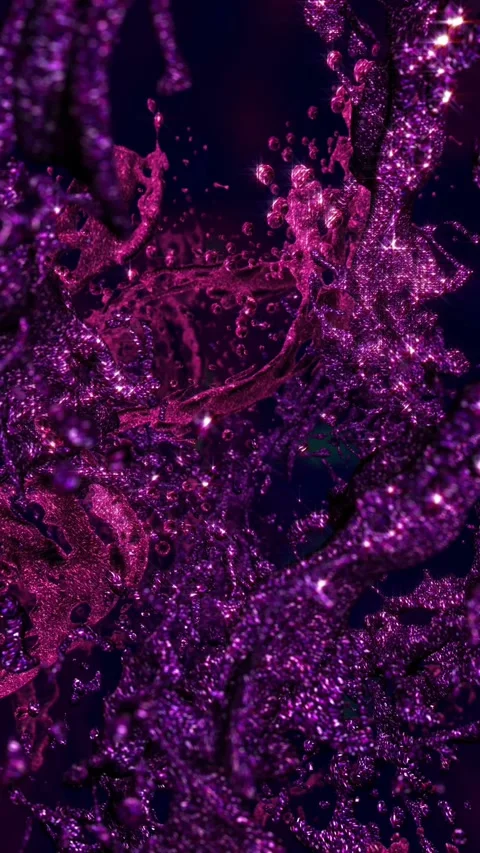 Purple glitter environment. Seamless vertical video animation. 스톡 동영상 313802168