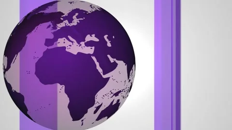 Purple Globe Line Effect Looping Background hd Video stock 49961363
