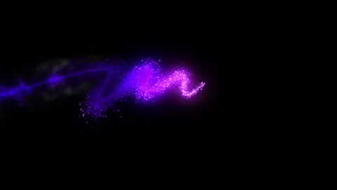 Purple glow particle stroke trail line effect animation Vídeos de archivo 149044061