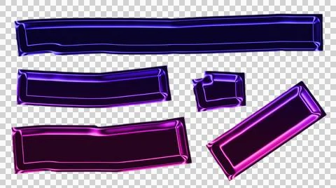 Purple glowing abstract background with geometric shapes and lines transparent Stock Illustration