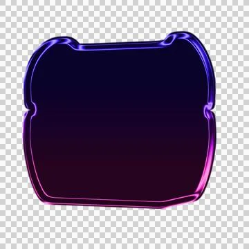 Purple glowing abstract shape with soft gradient and light streak effect 스톡 일러스트