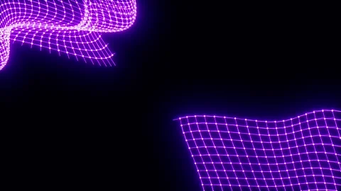 Purple glowing animation. abstract background Stock Footage 309448628