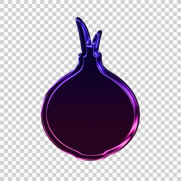 Purple glowing brain neural network digital transparent background Illustrazione stock