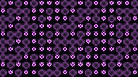 Purple Glowing Hearts Pattern Seamless Loop Stock Footage 340754985