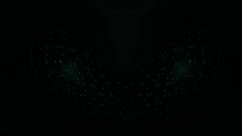 Purple Glowing Line Motion on Dark Particle Grid Background Stock Footage 343752958