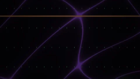 Purple Glowing Lines Abstract Network Background for Technology and Digital.. Stock Footage 343752978