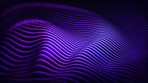 Purple glowing lines graphics loop Stock Footage 321200929