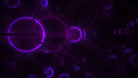 Purple Glowing Network Grid Visualizing Abstract Digital Technology and Fut.. Stock Footage 343753312
