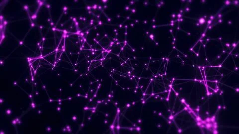 Purple glowing network イラスト素材