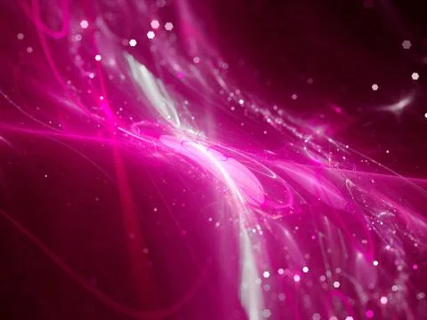 Purple glowing new technology flow in space イラスト素材