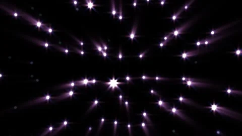 Purple glowing nodes connected like constellations Stock Footage 328750990