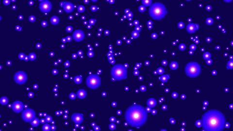 Purple Glowing Particles Background Animation Loop Stock Footage 340175837