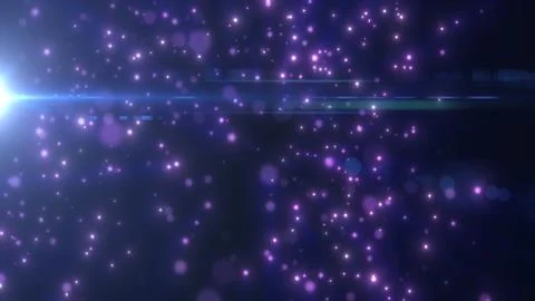 Purple glowing particles exploding from the center with radiant beams, soft.. イラスト素材