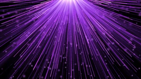 Purple glowing shower falls down with moving particles stage background Stock Footage 296088290