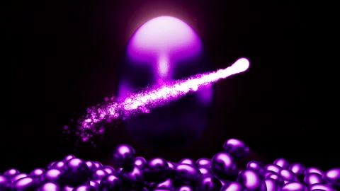 Purple Golden Easter Eggs Video stock 269557109