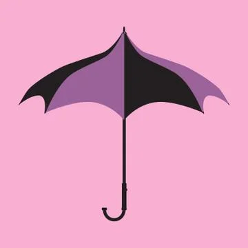 Purple Gothic Umbrella Stock Illustration