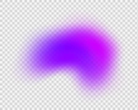 Purple gradient abstract shape on white background  vibrant color design el.. Illustrazione stock