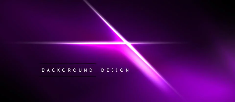 Purple gradient background with bright light lines. Minimalist design feature イラスト素材