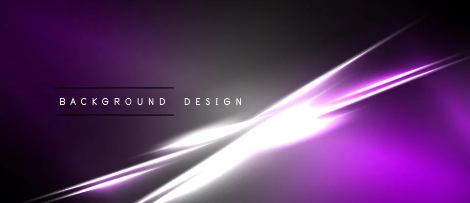 Purple gradient background features bright diagonal light streaks. Text reads Stockillustratie