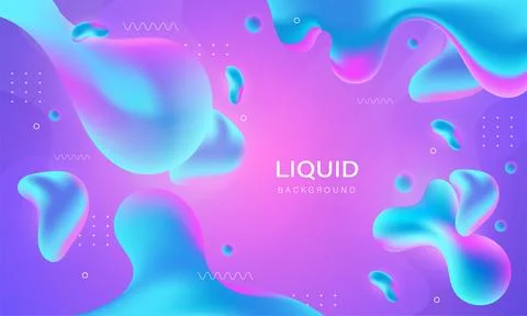 Purple gradient background fluid shape Stock Illustration