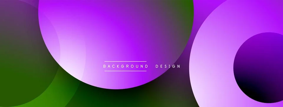 Purple gradient background with overlapping circles. Smooth transitions between 스톡 일러스트