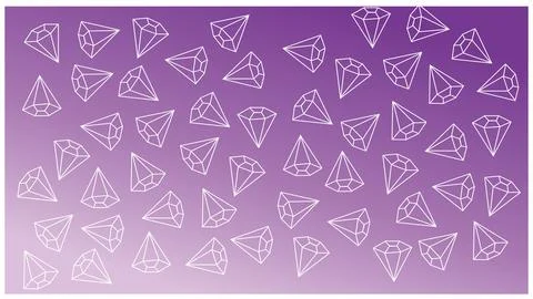 Purple gradient background with a regular pattern of diamonds. 스톡 일러스트