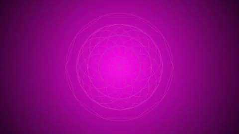 Purple Gradient Background with Sacred Geometry Flower of Life Mandala Patt.. Stock Illustration