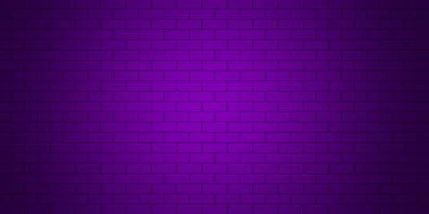 Purple gradient brick wall texture background Stock Illustration