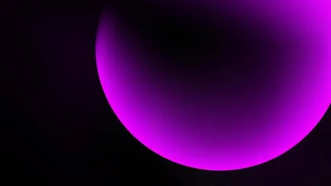 Purple gradient circle dominates image. Dark background creates contrast, s.. Stock Illustration