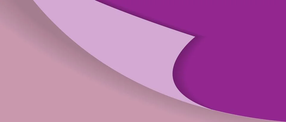 Purple gradient folded paper effect vector illustration background Illustrazione stock