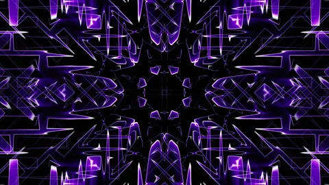 Purple gradient geometric abstract visualizer vj loop animation Stock Footage 235062515