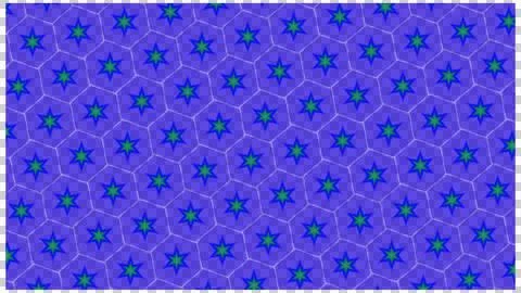 Purple Gradient Hexagonal Floral Geometric Pattern Stock Illustration