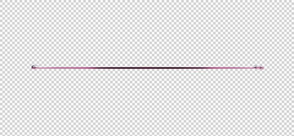 Purple gradient line with metallic end caps on white background transparent Stock Illustration