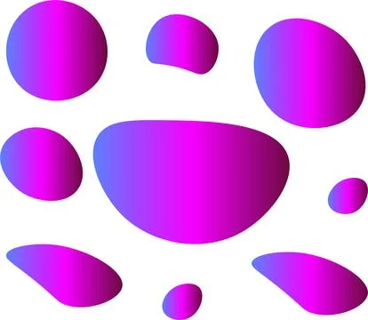 Purple Gradient Shapes with Bold Layout Stock Illustration