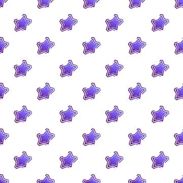 Purple gradient star pattern creating a seamless background Stock Illustration