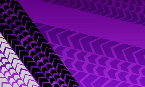 Purple gradient tire tracks background. Stock Illustration