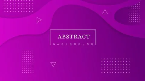 Purple gradient wave abstract background with triangle shapes and dots Stock Illustration
