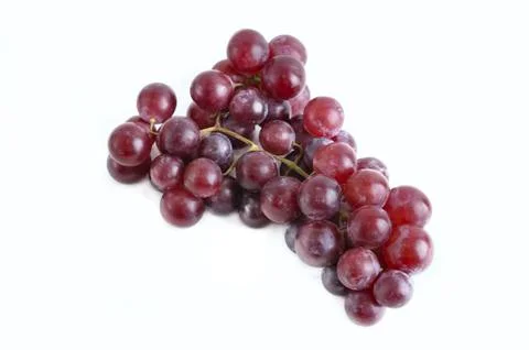 Purple grapes isolated Stock Photos