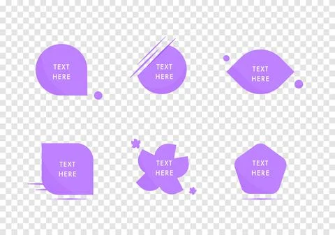 Purple graphics banner on transparency background Stock Illustration