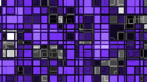 Purple gray white rectangles form an abstract grid pattern. Stock Footage 289057541